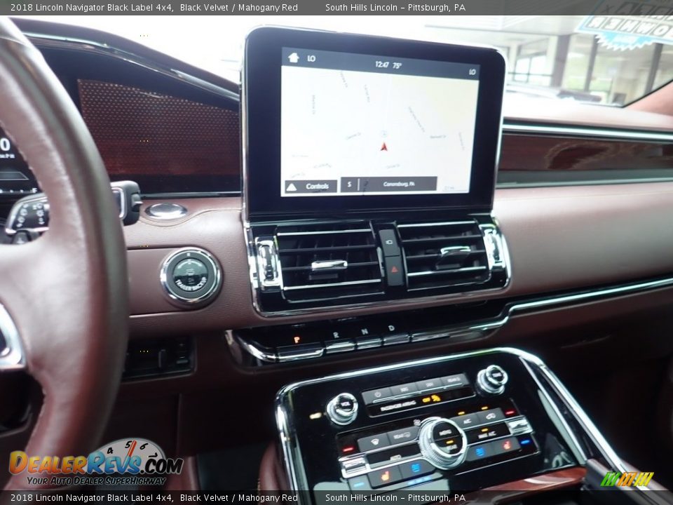 2018 Lincoln Navigator Black Label 4x4 Black Velvet / Mahogany Red Photo #22