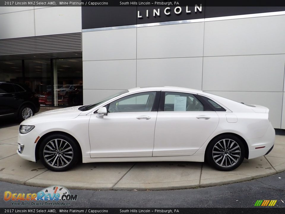 White Platinum 2017 Lincoln MKZ Select AWD Photo #2