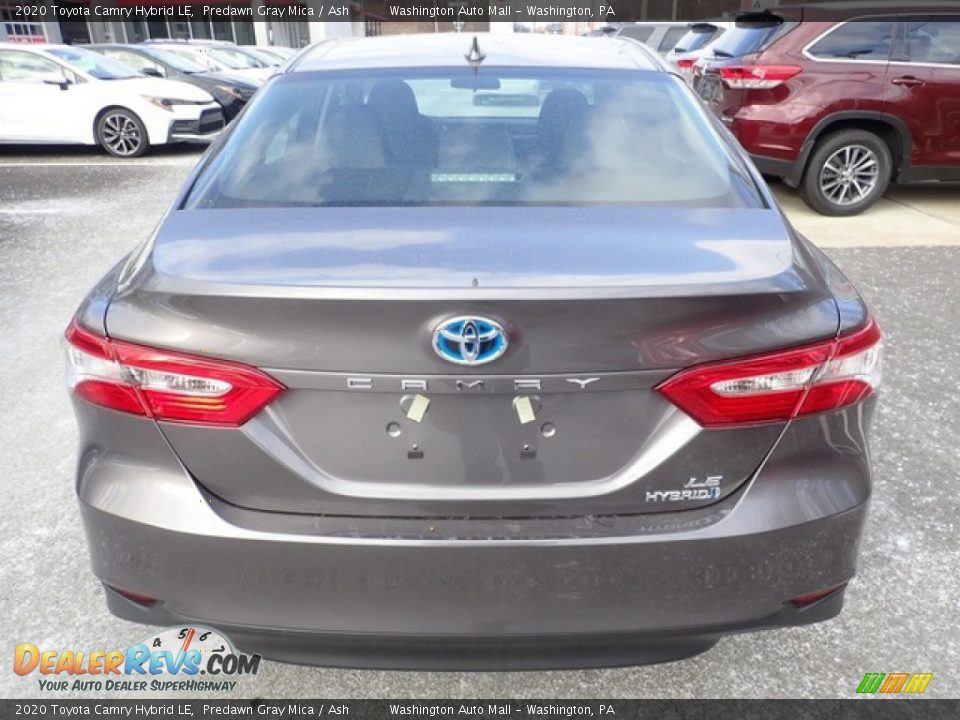 2020 Toyota Camry Hybrid LE Predawn Gray Mica / Ash Photo #4