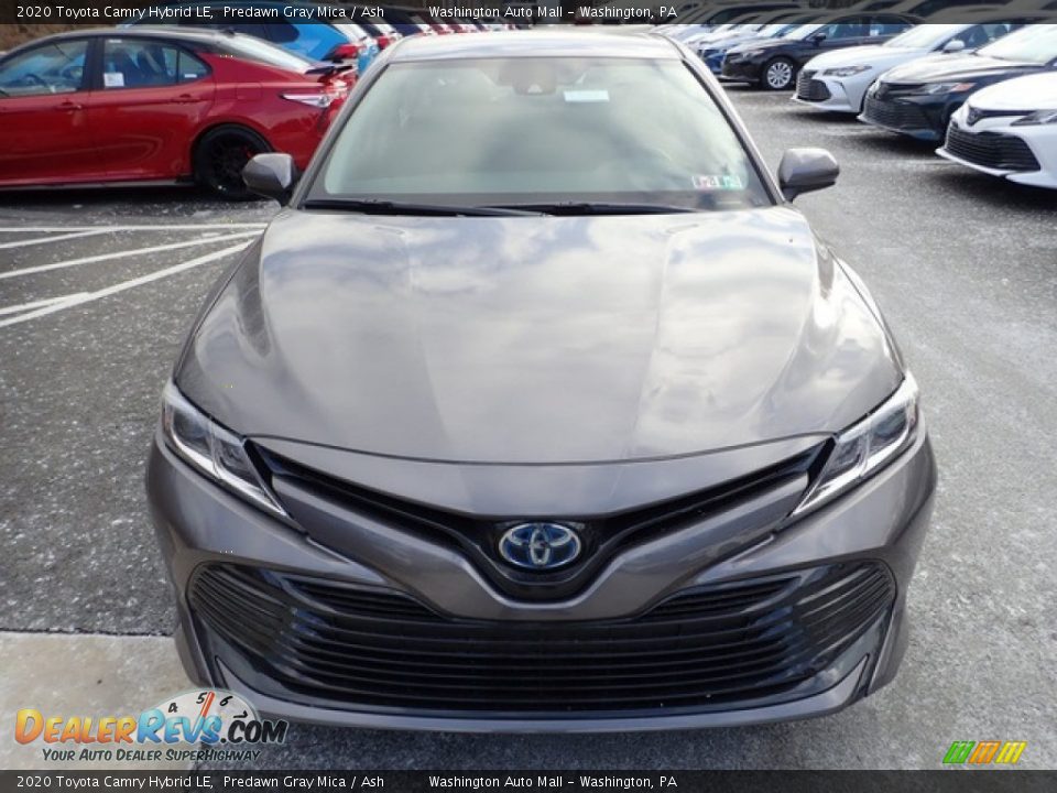 2020 Toyota Camry Hybrid LE Predawn Gray Mica / Ash Photo #8
