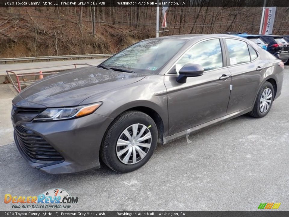 2020 Toyota Camry Hybrid LE Predawn Gray Mica / Ash Photo #9