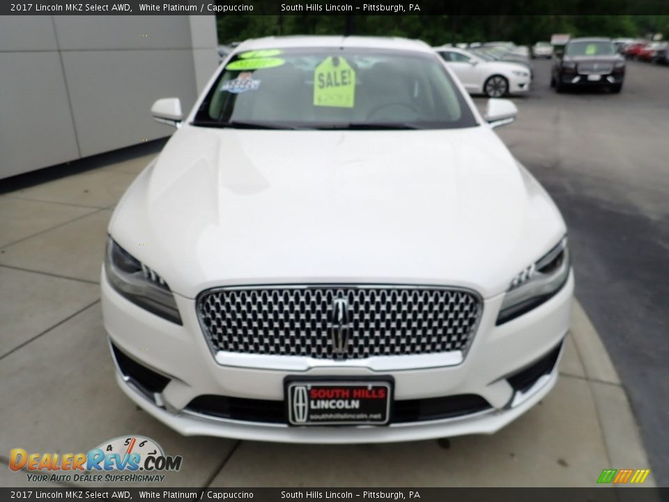 2017 Lincoln MKZ Select AWD White Platinum / Cappuccino Photo #9