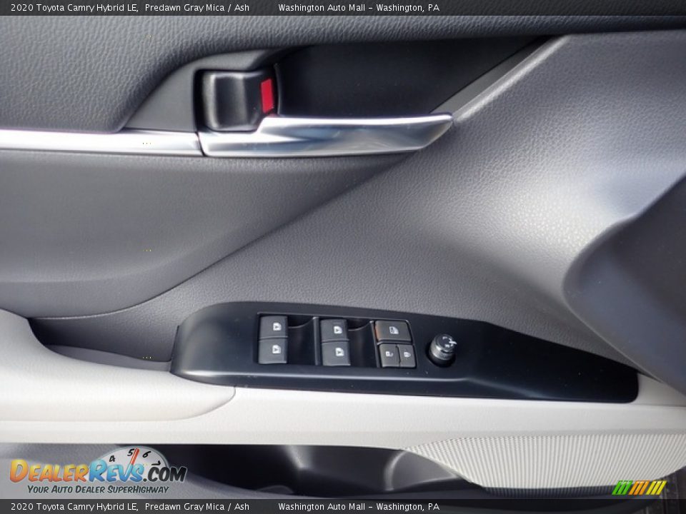 2020 Toyota Camry Hybrid LE Predawn Gray Mica / Ash Photo #12