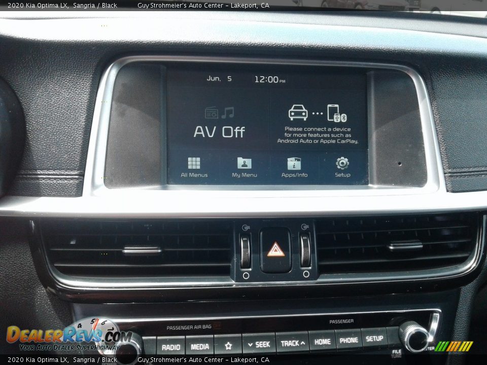 2020 Kia Optima LX Sangria / Black Photo #12