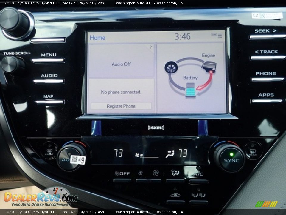 2020 Toyota Camry Hybrid LE Predawn Gray Mica / Ash Photo #18