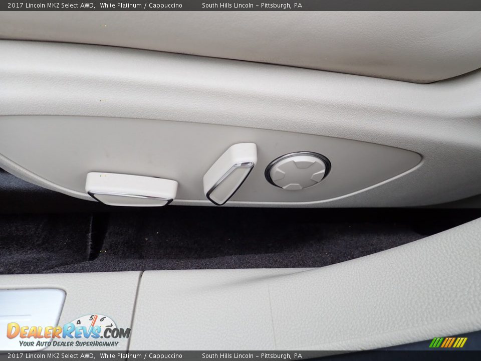 2017 Lincoln MKZ Select AWD White Platinum / Cappuccino Photo #20