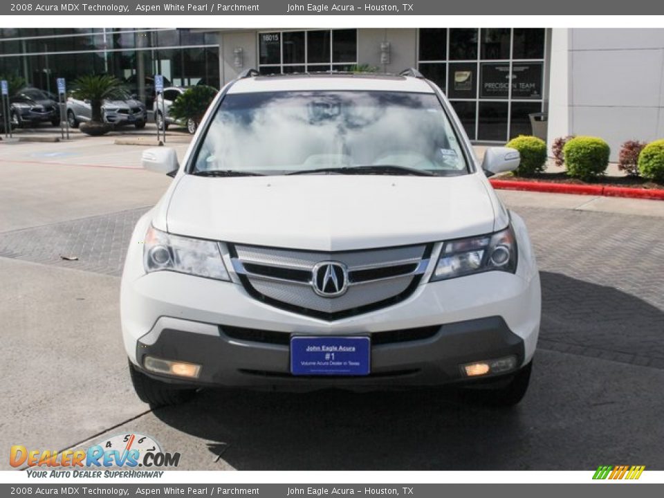 2008 Acura MDX Technology Aspen White Pearl / Parchment Photo #2