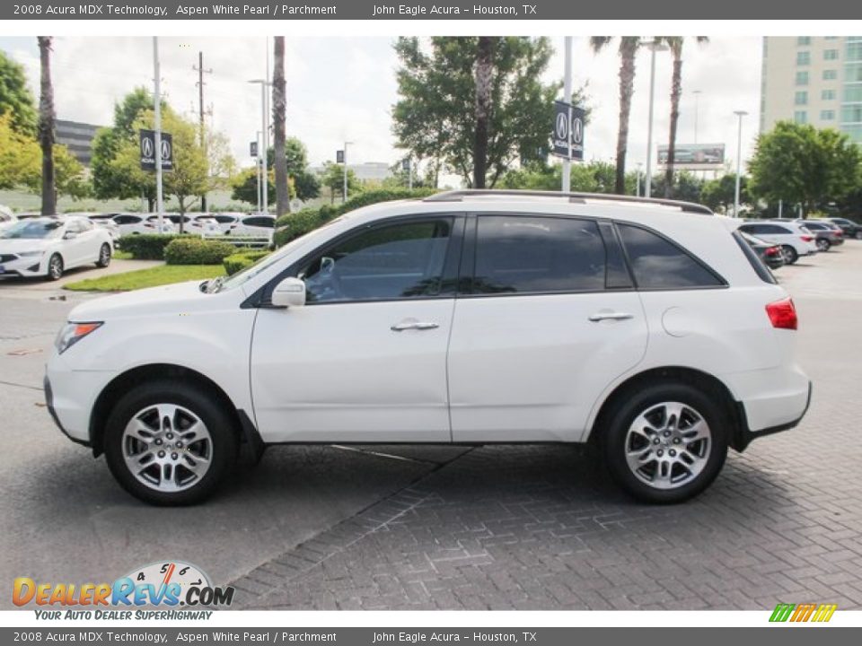 2008 Acura MDX Technology Aspen White Pearl / Parchment Photo #4