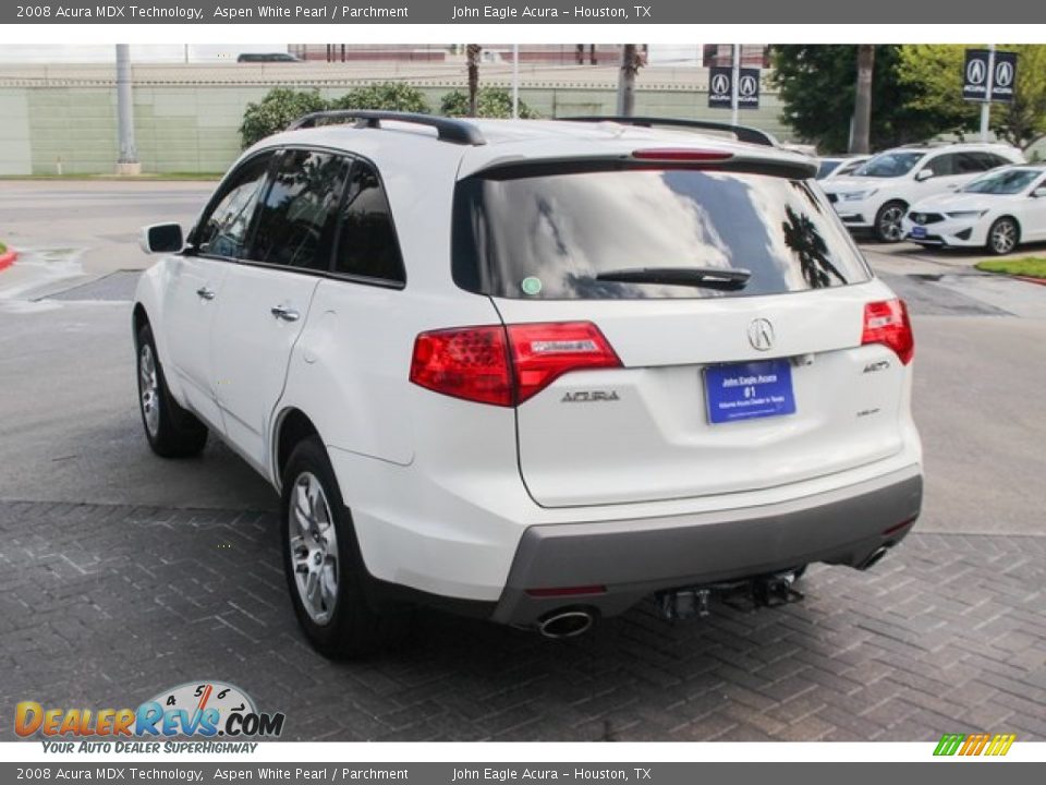 2008 Acura MDX Technology Aspen White Pearl / Parchment Photo #5