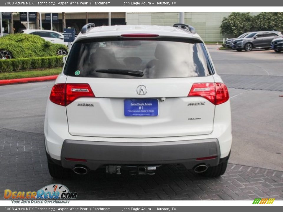2008 Acura MDX Technology Aspen White Pearl / Parchment Photo #6