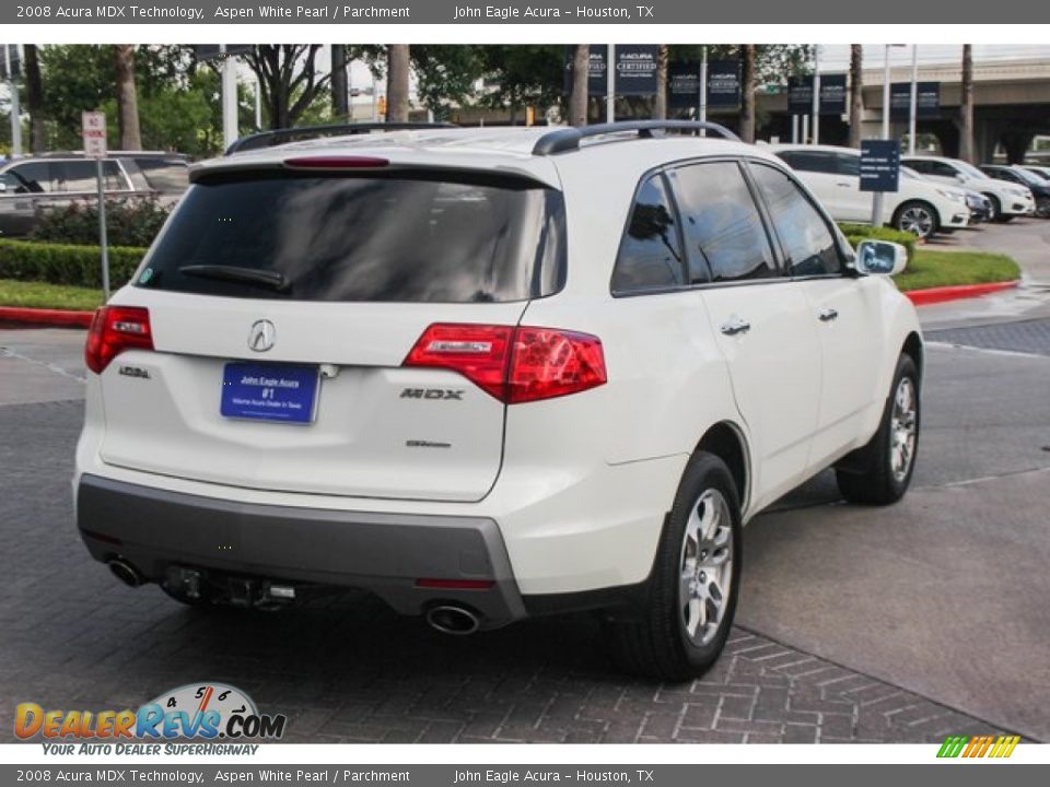 2008 Acura MDX Technology Aspen White Pearl / Parchment Photo #7