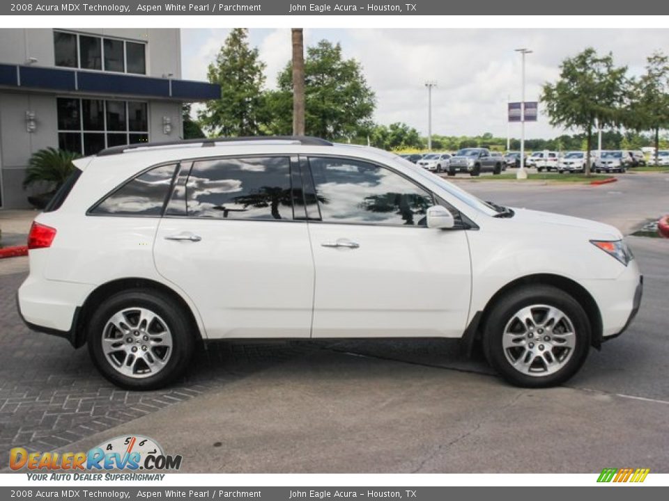 2008 Acura MDX Technology Aspen White Pearl / Parchment Photo #8