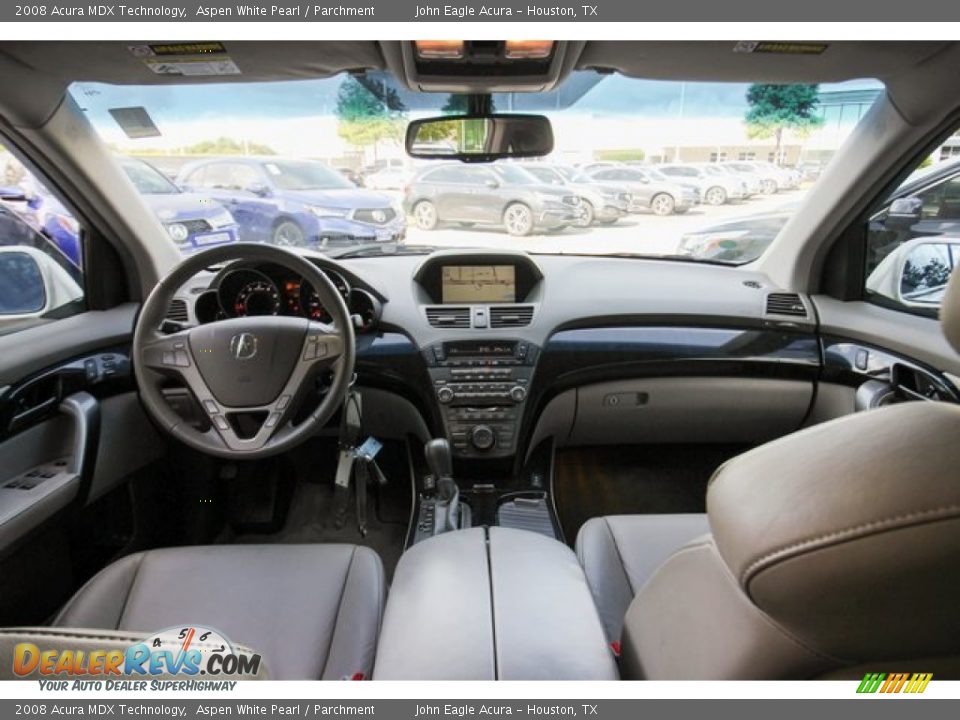 2008 Acura MDX Technology Aspen White Pearl / Parchment Photo #9
