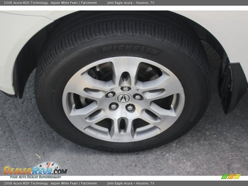 2008 Acura MDX Technology Aspen White Pearl / Parchment Photo #14