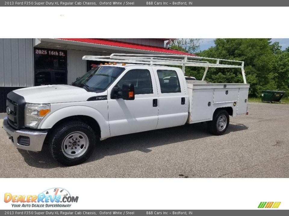 2013 Ford F350 Super Duty XL Regular Cab Chassis Oxford White / Steel Photo #28