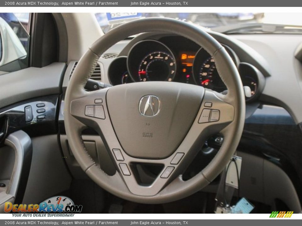 2008 Acura MDX Technology Aspen White Pearl / Parchment Photo #32