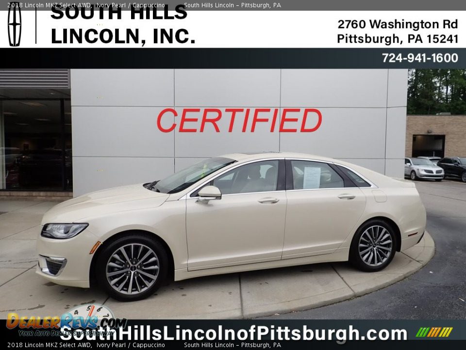 2018 Lincoln MKZ Select AWD Ivory Pearl / Cappuccino Photo #1