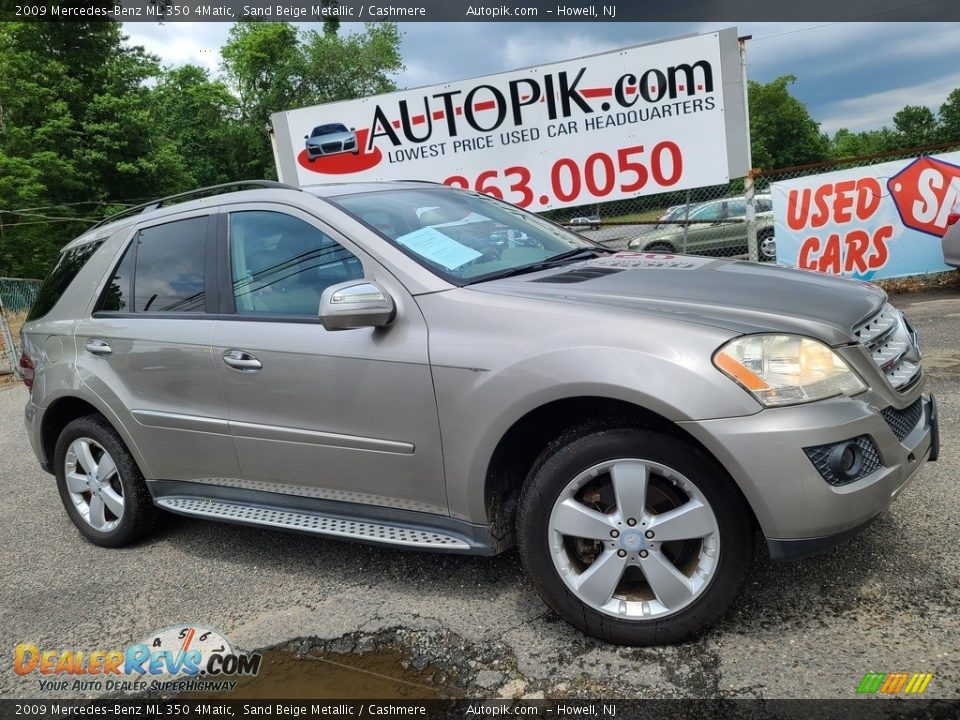 2009 Mercedes-Benz ML 350 4Matic Sand Beige Metallic / Cashmere Photo #1