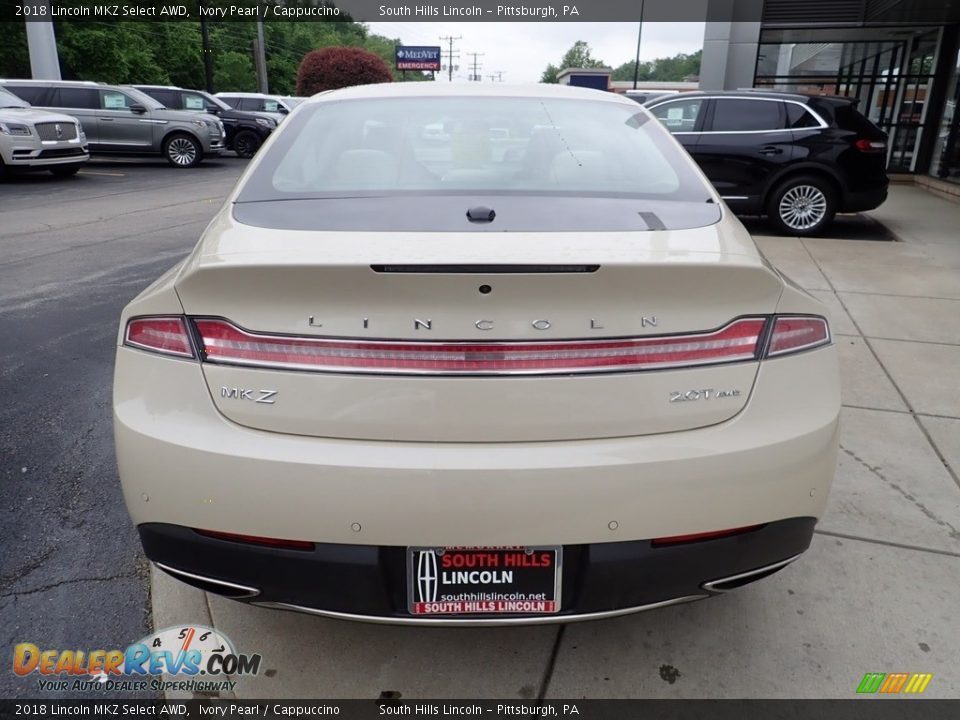 2018 Lincoln MKZ Select AWD Ivory Pearl / Cappuccino Photo #4