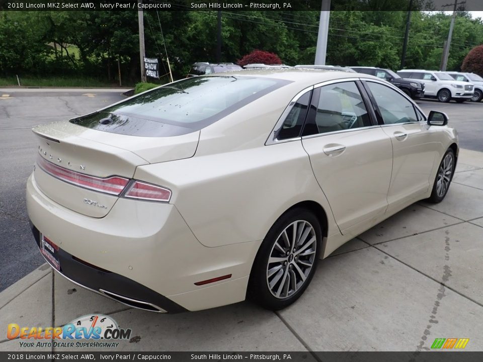 2018 Lincoln MKZ Select AWD Ivory Pearl / Cappuccino Photo #6