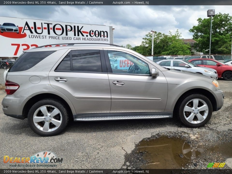 2009 Mercedes-Benz ML 350 4Matic Sand Beige Metallic / Cashmere Photo #3