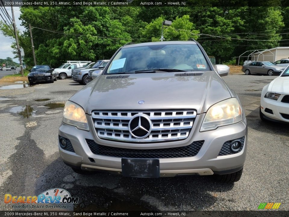 2009 Mercedes-Benz ML 350 4Matic Sand Beige Metallic / Cashmere Photo #5