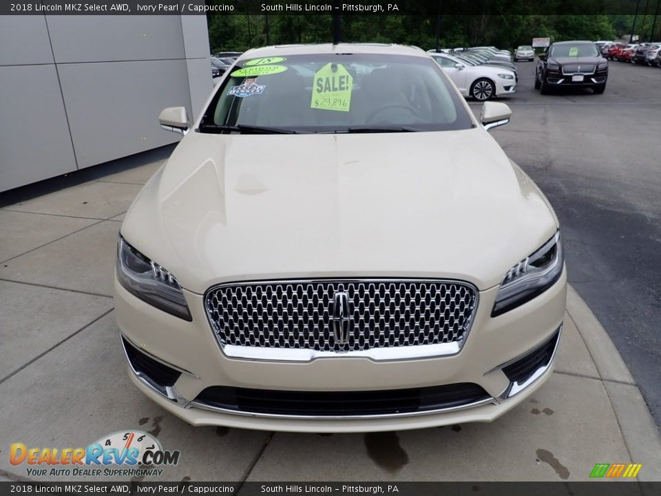 2018 Lincoln MKZ Select AWD Ivory Pearl / Cappuccino Photo #9