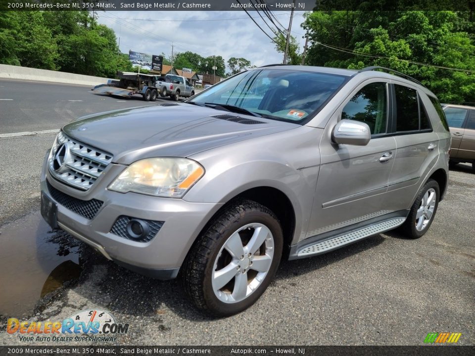 2009 Mercedes-Benz ML 350 4Matic Sand Beige Metallic / Cashmere Photo #9