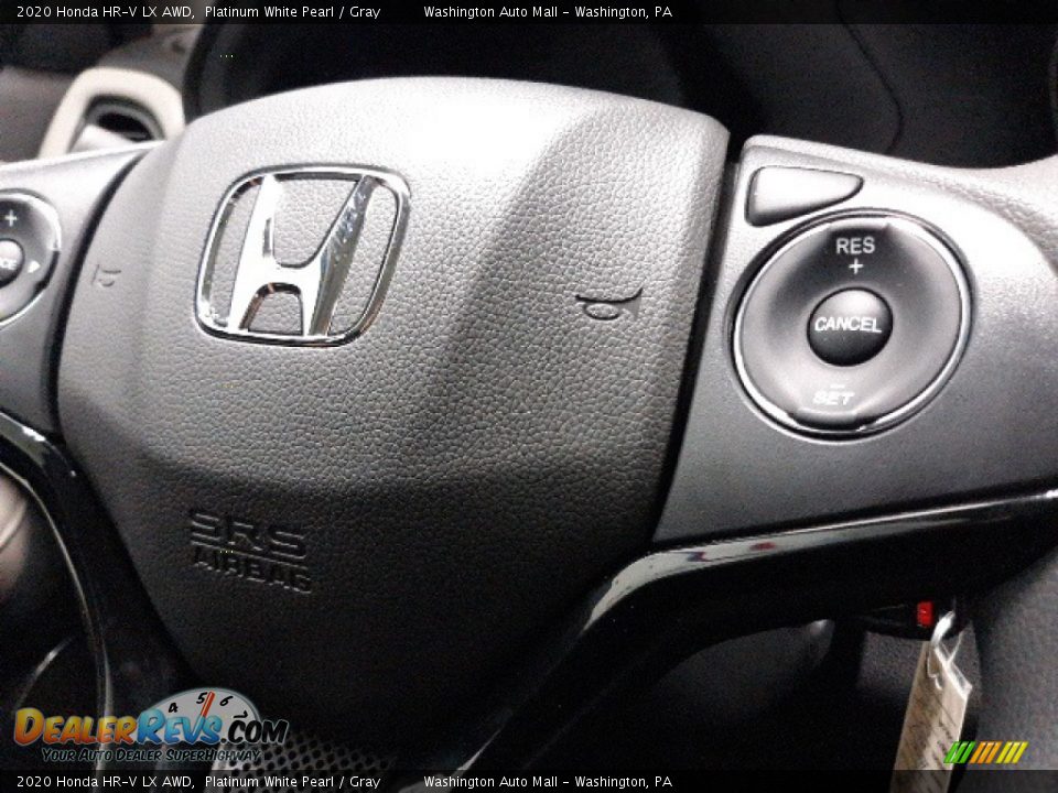 2020 Honda HR-V LX AWD Platinum White Pearl / Gray Photo #8