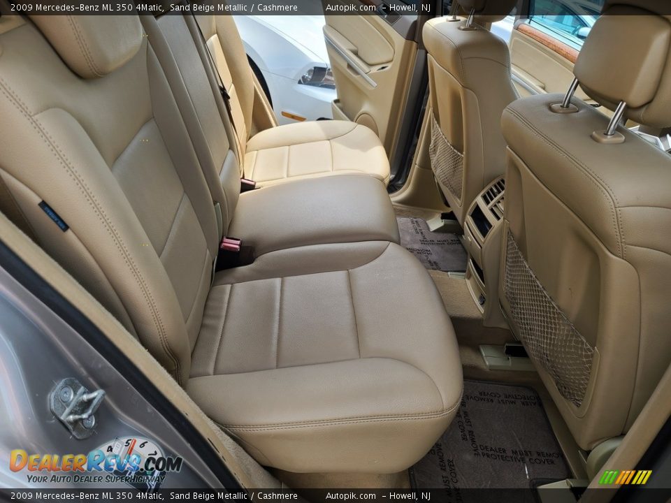 2009 Mercedes-Benz ML 350 4Matic Sand Beige Metallic / Cashmere Photo #16