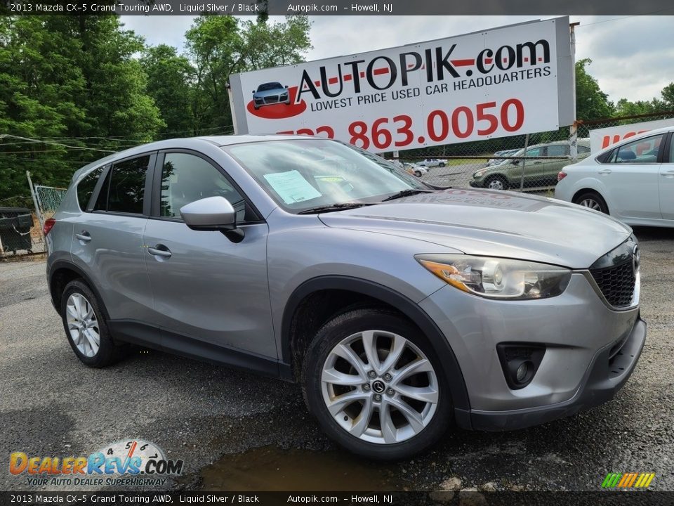 2013 Mazda CX-5 Grand Touring AWD Liquid Silver / Black Photo #1