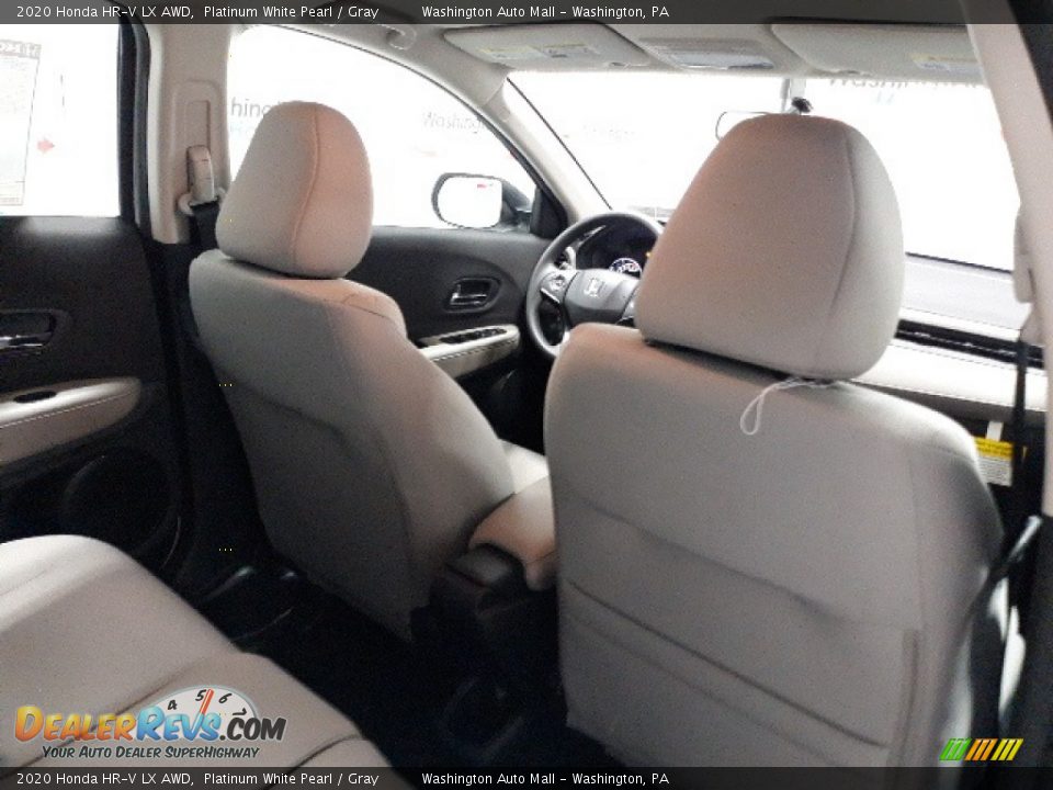 2020 Honda HR-V LX AWD Platinum White Pearl / Gray Photo #34