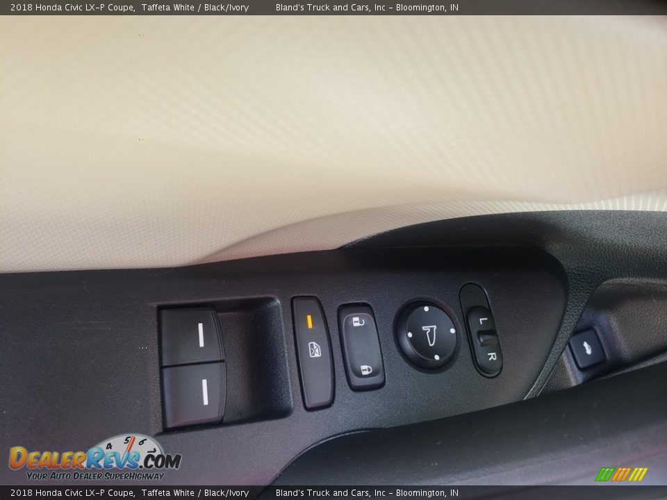 2018 Honda Civic LX-P Coupe Taffeta White / Black/Ivory Photo #5