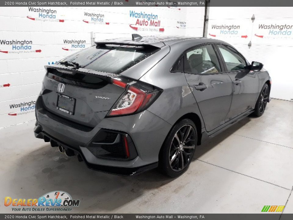 2020 Honda Civic Sport Hatchback Polished Metal Metallic / Black Photo #3