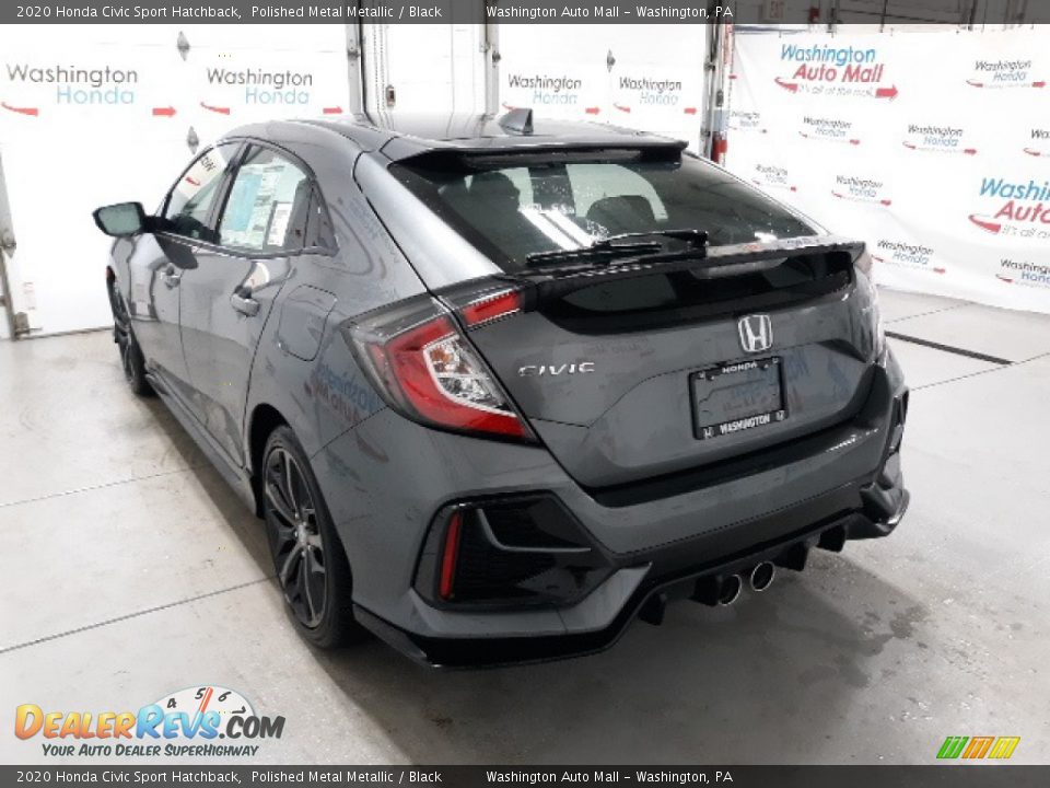 2020 Honda Civic Sport Hatchback Polished Metal Metallic / Black Photo #5