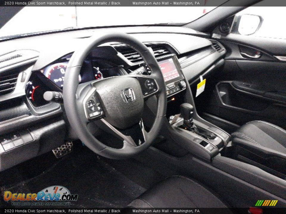2020 Honda Civic Sport Hatchback Polished Metal Metallic / Black Photo #6