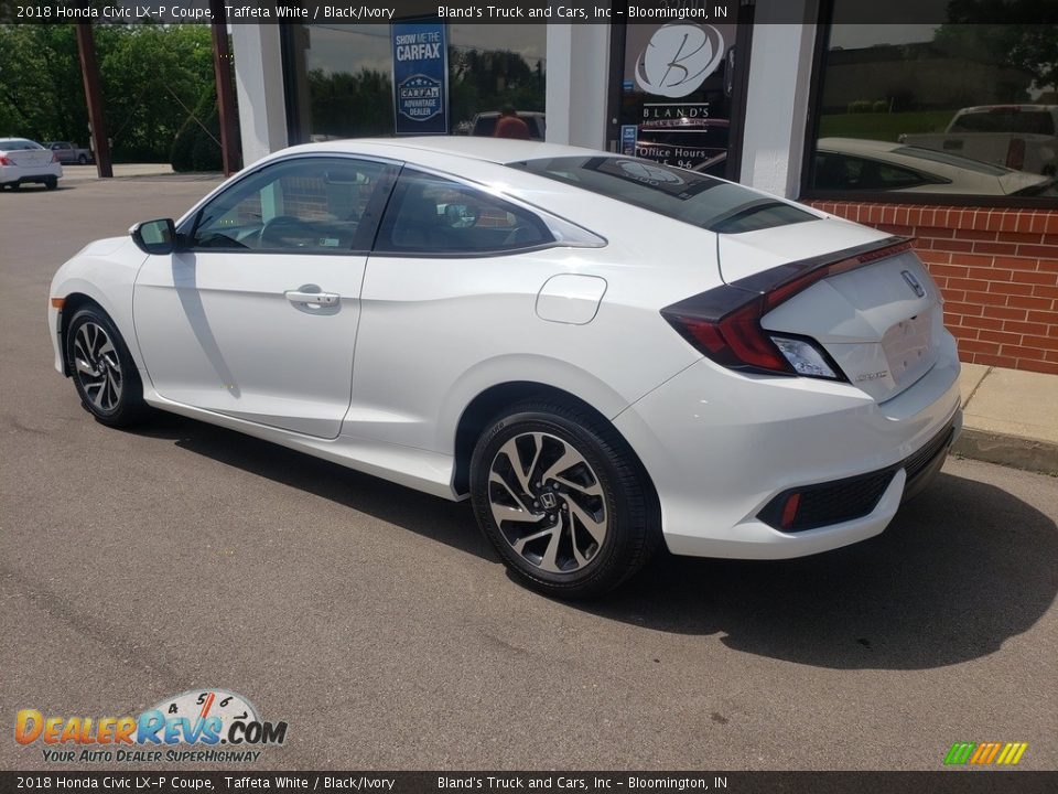 2018 Honda Civic LX-P Coupe Taffeta White / Black/Ivory Photo #26