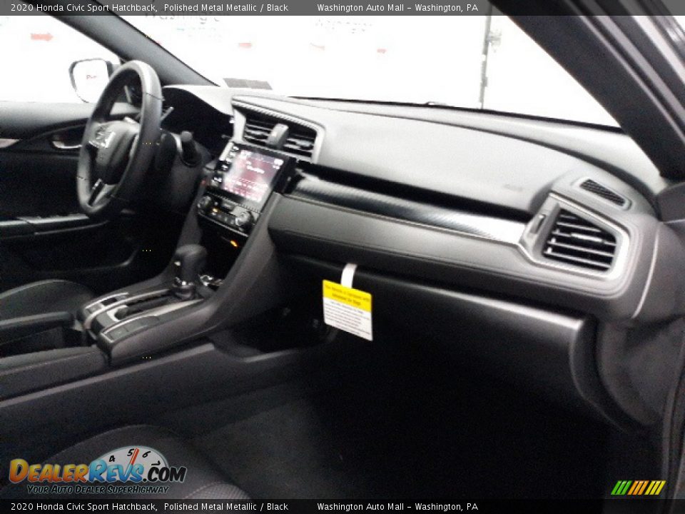 2020 Honda Civic Sport Hatchback Polished Metal Metallic / Black Photo #22