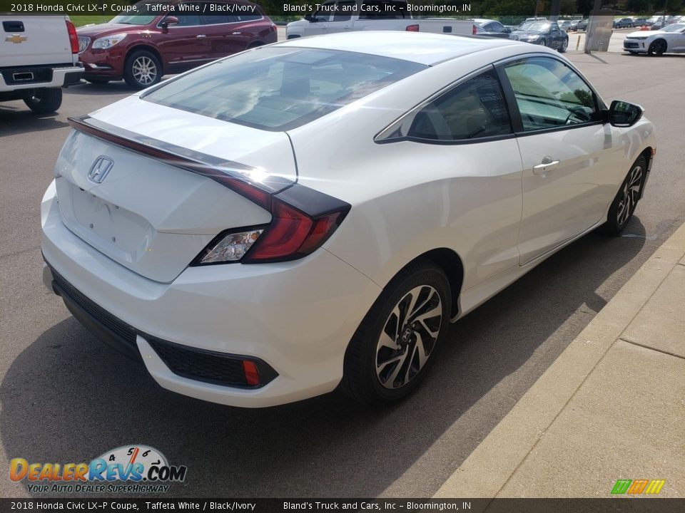 2018 Honda Civic LX-P Coupe Taffeta White / Black/Ivory Photo #30