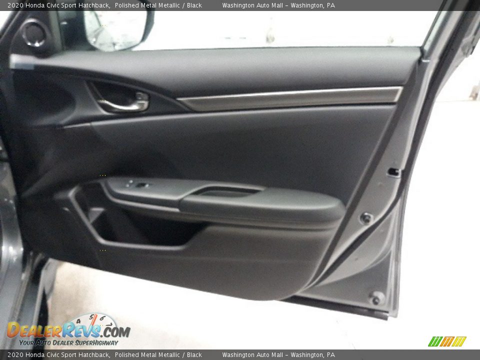 2020 Honda Civic Sport Hatchback Polished Metal Metallic / Black Photo #26