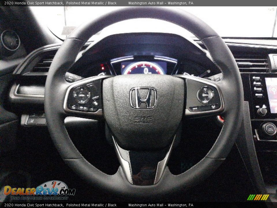 2020 Honda Civic Sport Hatchback Polished Metal Metallic / Black Photo #30