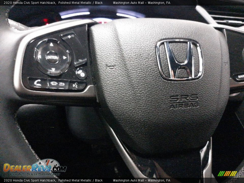 2020 Honda Civic Sport Hatchback Polished Metal Metallic / Black Photo #31