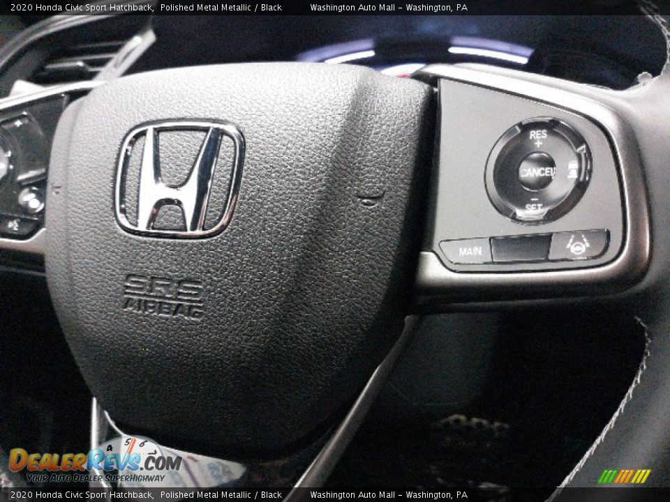 2020 Honda Civic Sport Hatchback Polished Metal Metallic / Black Photo #32
