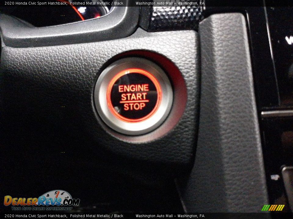 2020 Honda Civic Sport Hatchback Polished Metal Metallic / Black Photo #33