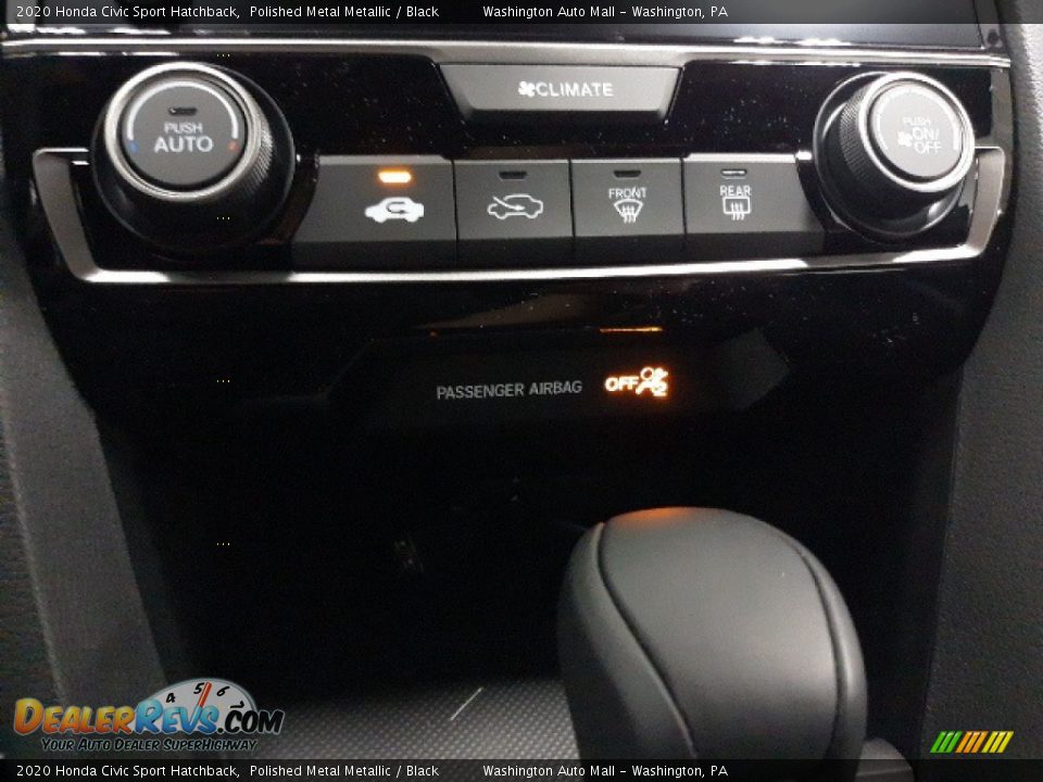 2020 Honda Civic Sport Hatchback Polished Metal Metallic / Black Photo #36