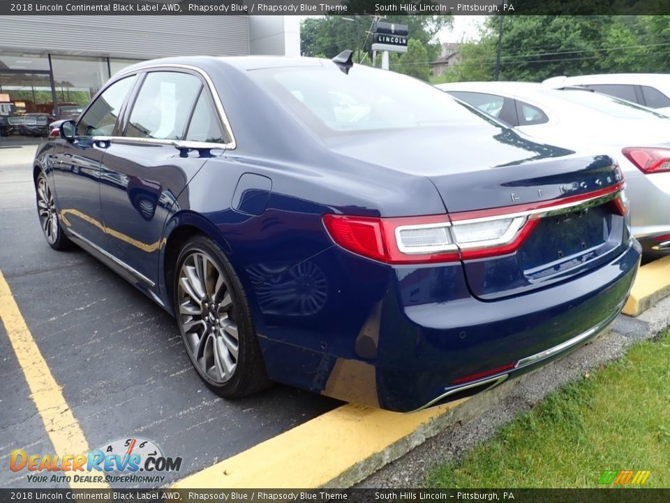 2018 Lincoln Continental Black Label AWD Rhapsody Blue / Rhapsody Blue Theme Photo #2