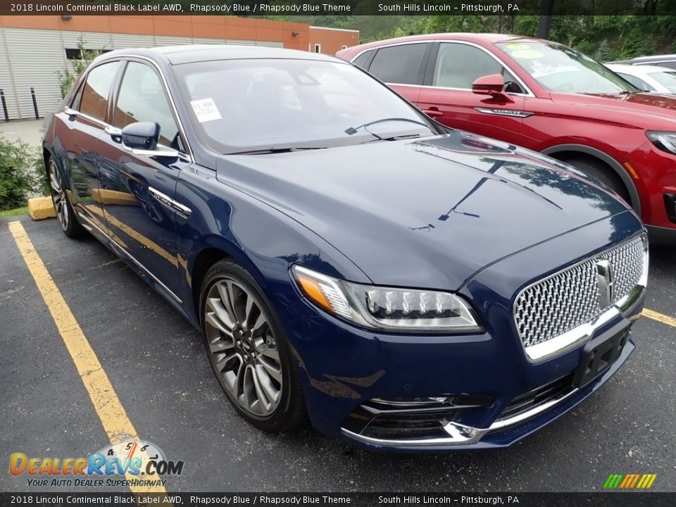 Rhapsody Blue 2018 Lincoln Continental Black Label AWD Photo #5