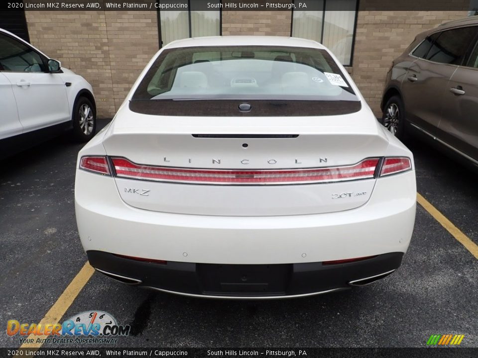 White Platinum 2020 Lincoln MKZ Reserve AWD Photo #3