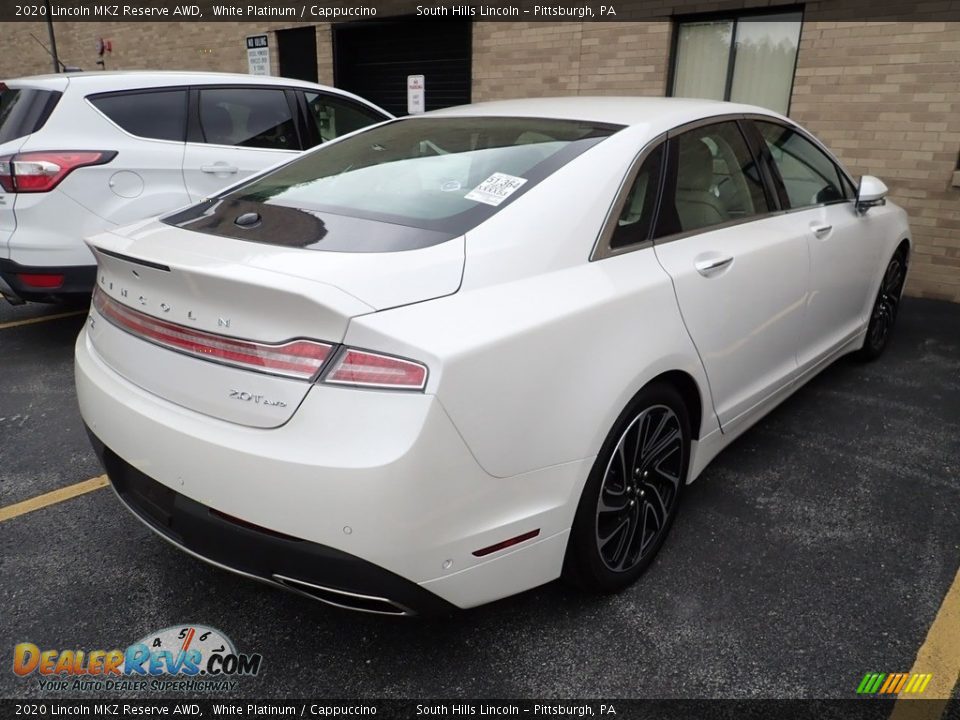 White Platinum 2020 Lincoln MKZ Reserve AWD Photo #4