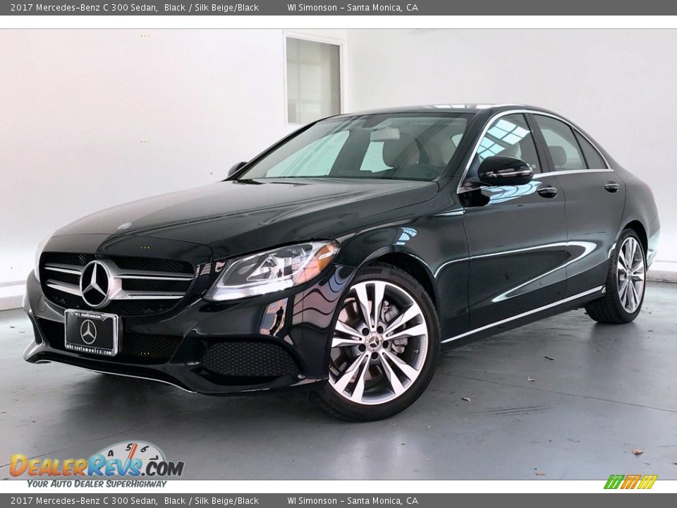 2017 Mercedes-Benz C 300 Sedan Black / Silk Beige/Black Photo #12